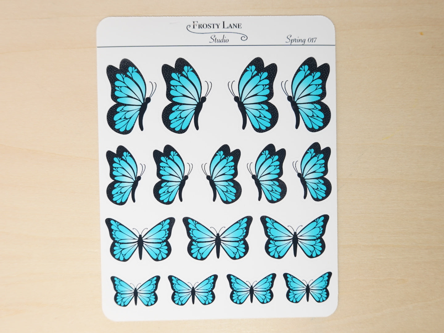 Spring017. Butterfly Sticker Sheet