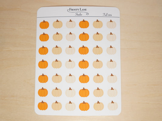 Fall004. Mini Pumpkin Sticker Sheet