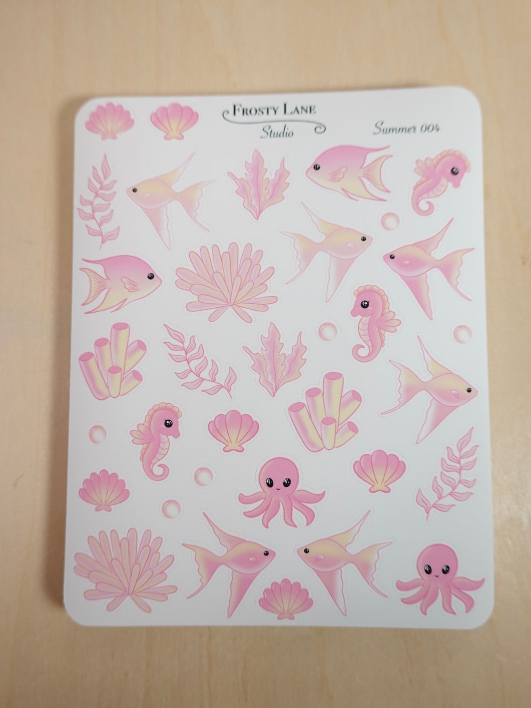 Summer004. Under the Sea Sticker Sheet