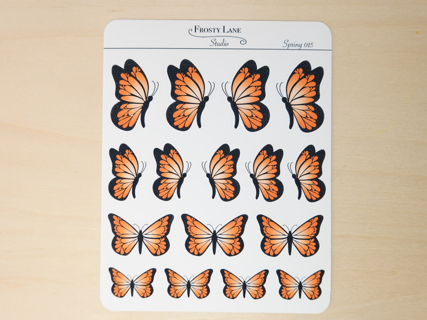 Spring015. Butterfly Sticker Sheet
