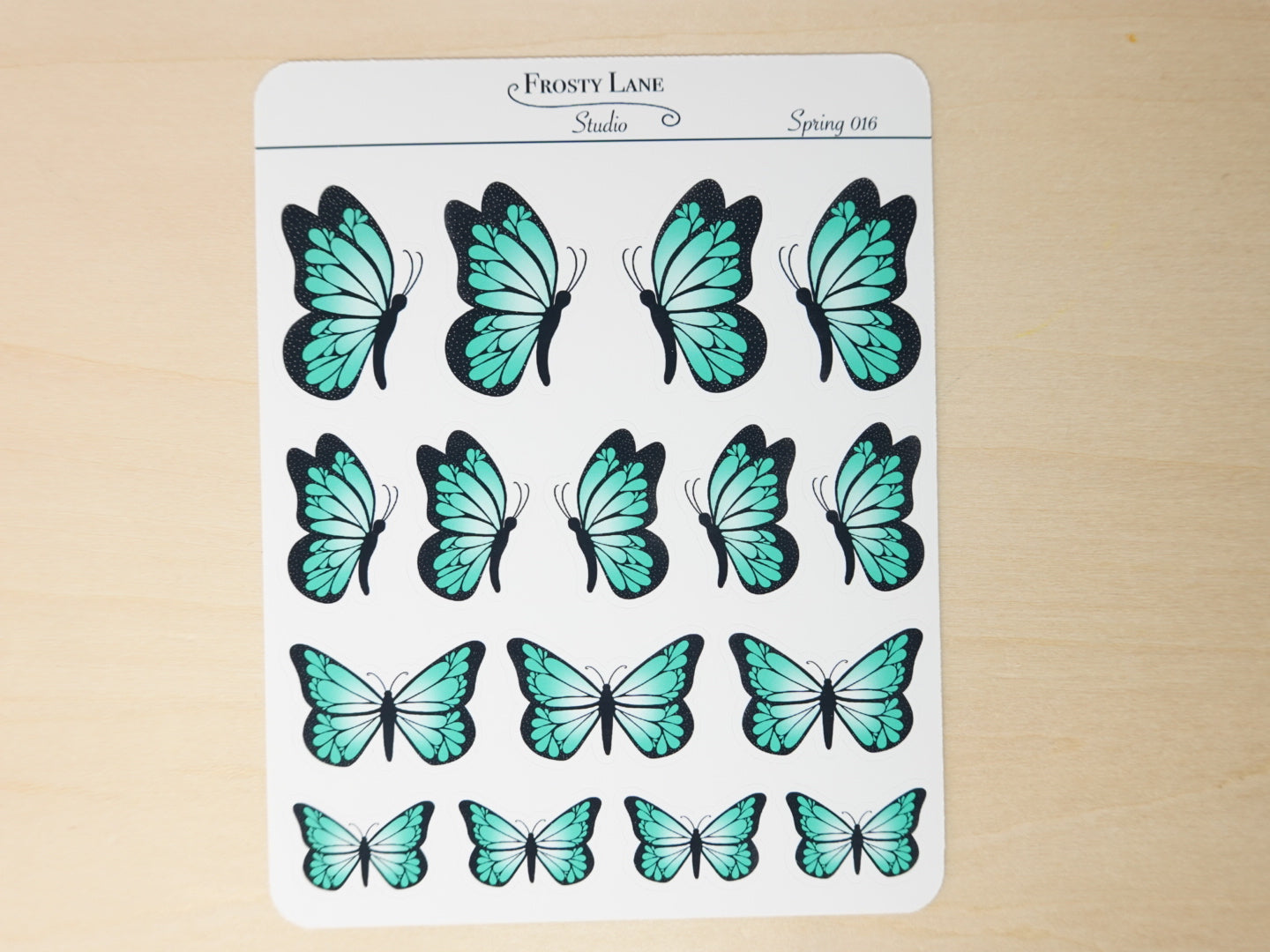 Spring016. Butterfly Sticker Sheet