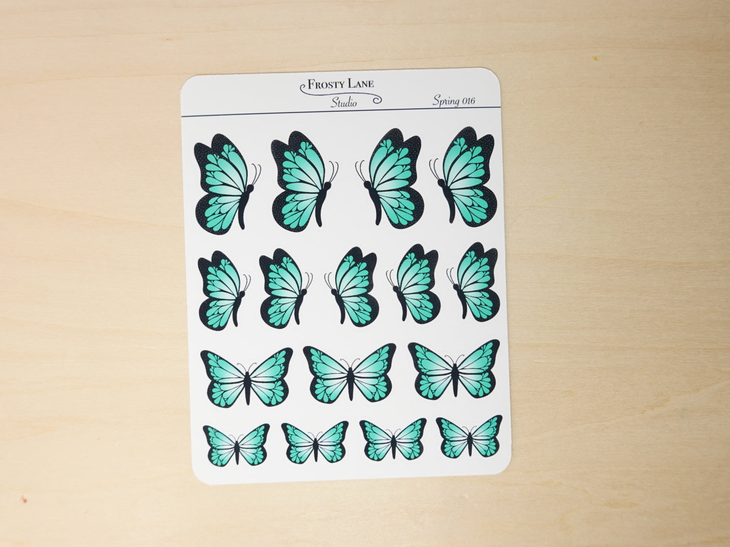Spring016. Butterfly Sticker Sheet