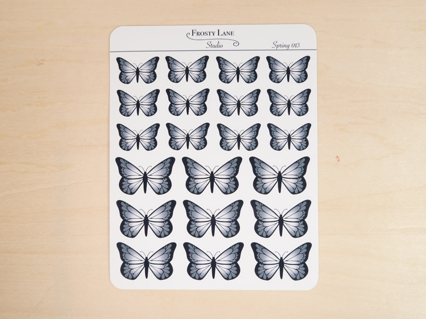 Spring013. Butterfly Sticker Sheet