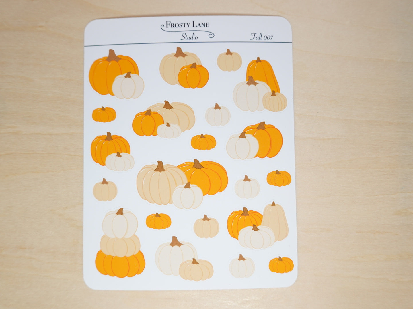 Fall007. Pumpkin Patch Sticker Sheet