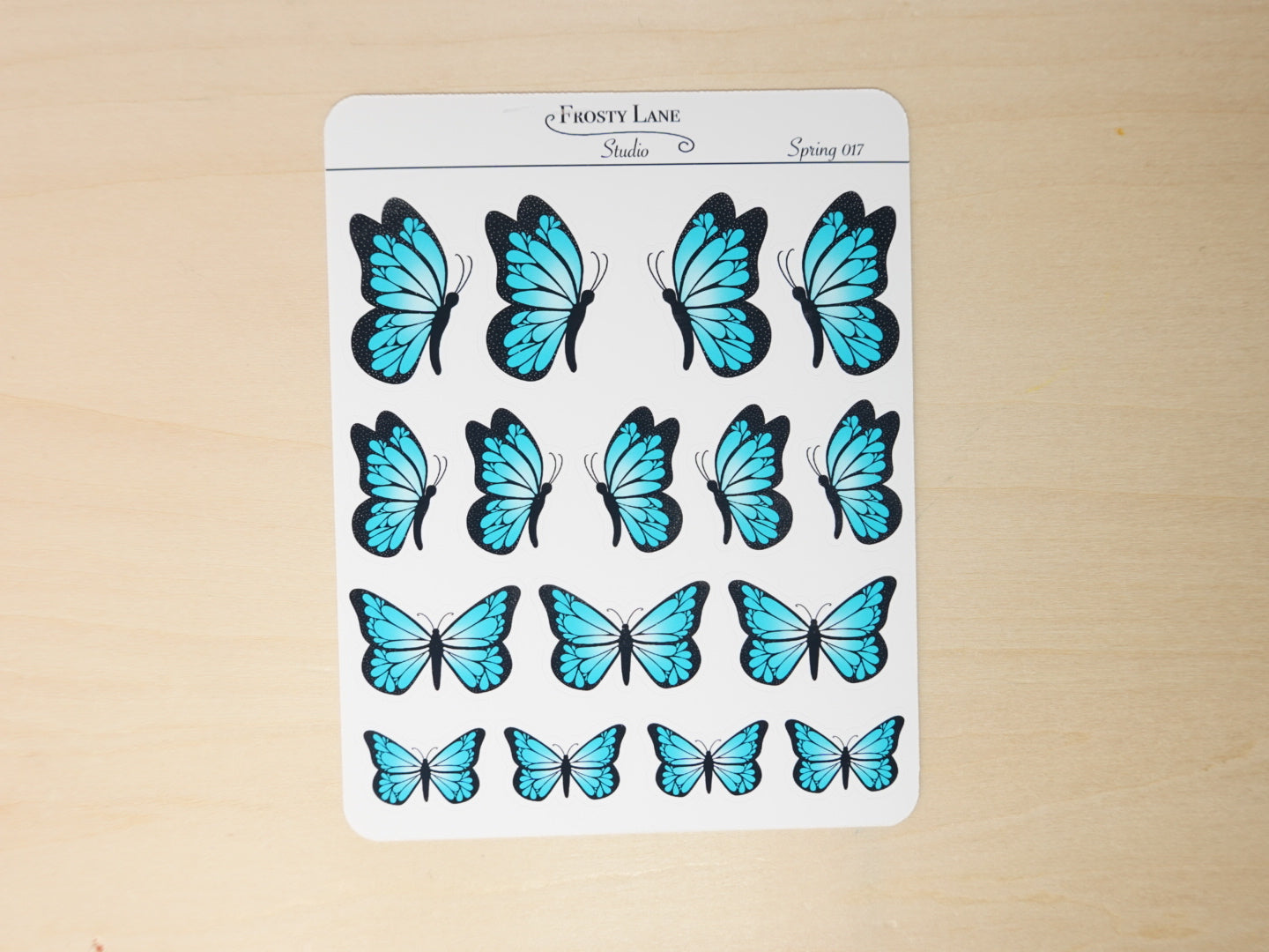 Spring017. Butterfly Sticker Sheet