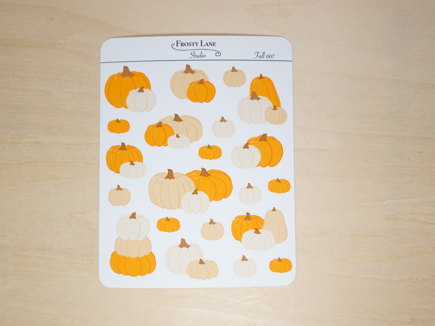 Fall007. Pumpkin Patch Sticker Sheet