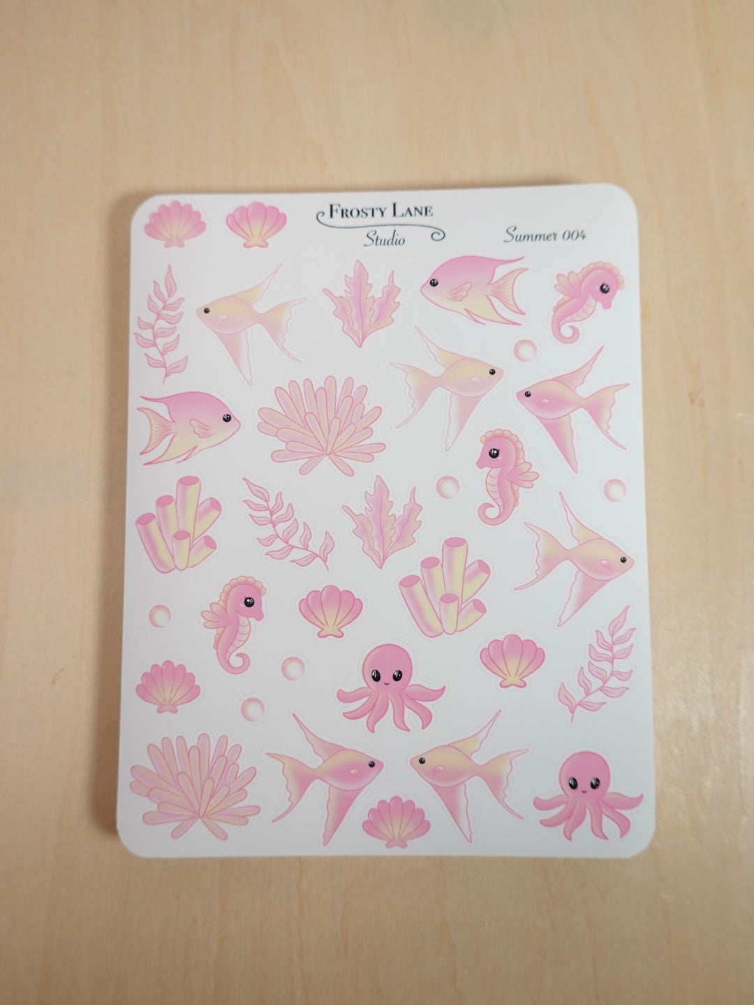 Summer004. Under the Sea Sticker Sheet