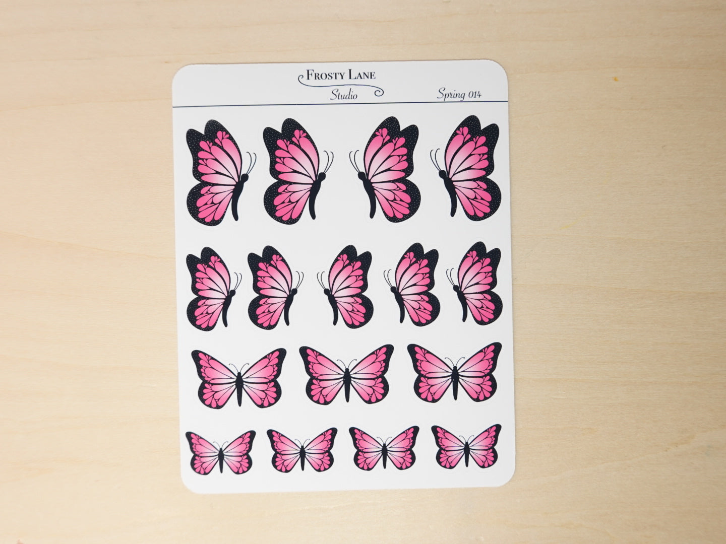 Spring014. Butterfly Sticker Sheet