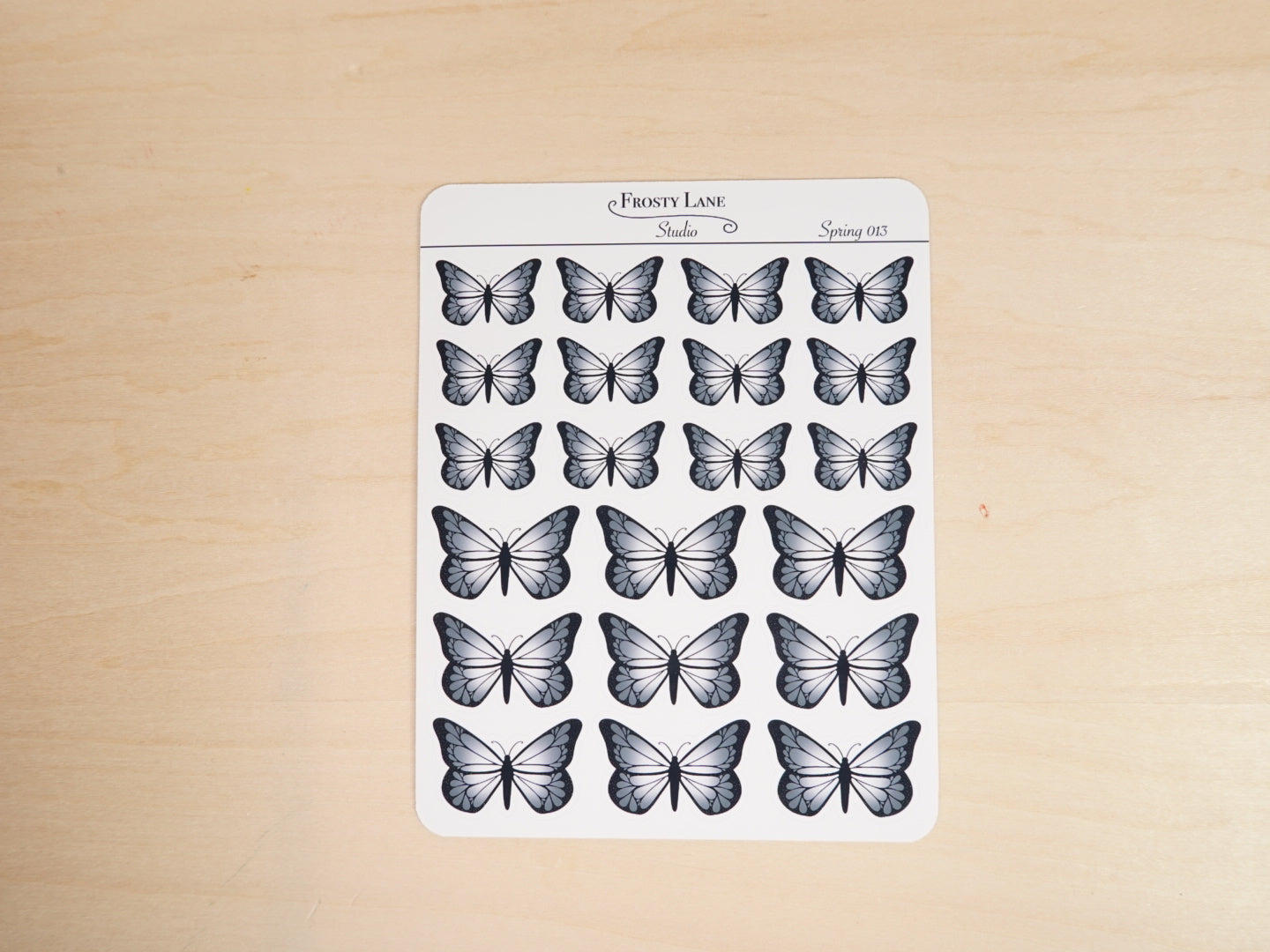 Spring013. Butterfly Sticker Sheet