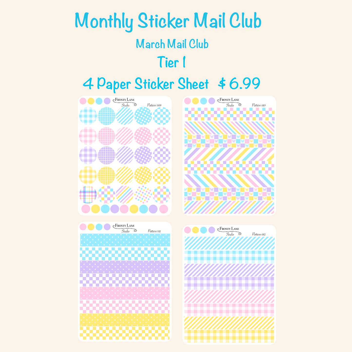 Tier 1 March Frosty Mail Club One Time Purchase