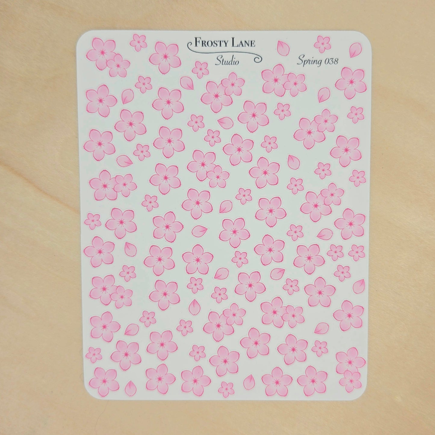 Spring038. Mini Pink Sakura Sticker Sheet