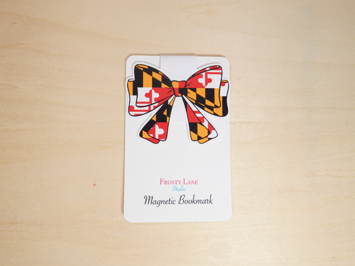 MBM009. Maryland Bow Magnetic Bookmark