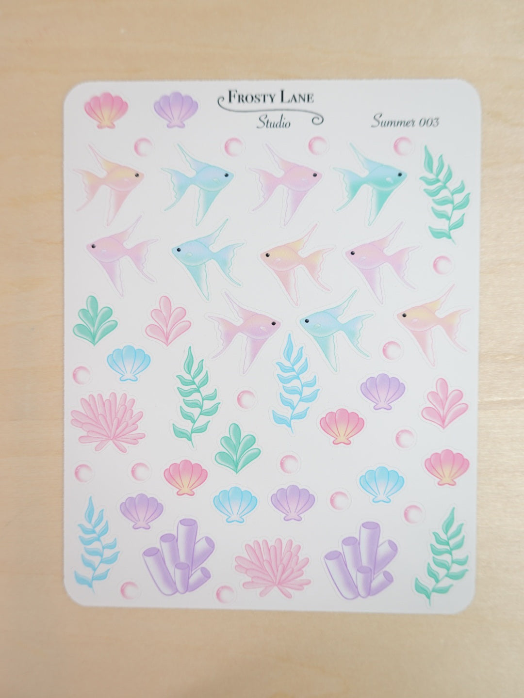 Summer003. Under the Sea Sticker Sheet