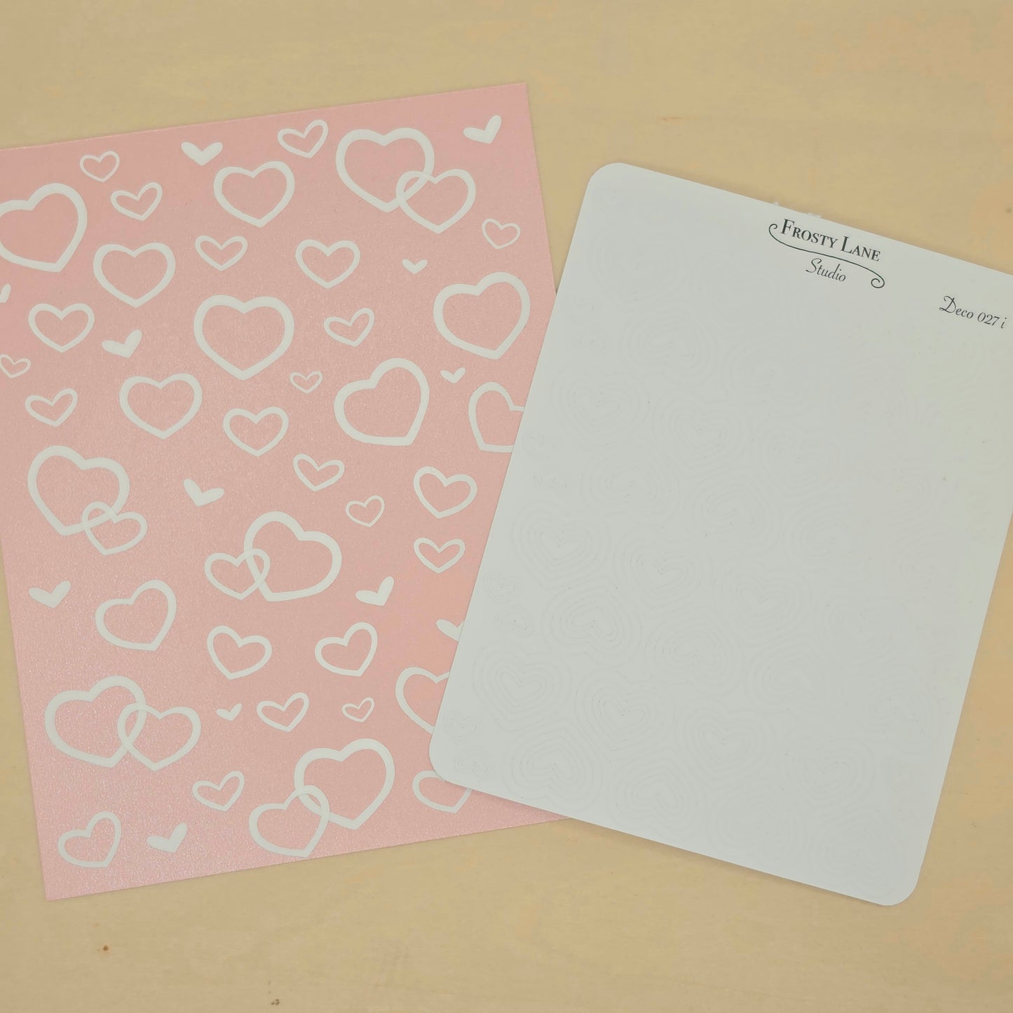 Deco027.i. White Heart Outline Sticker Sheet