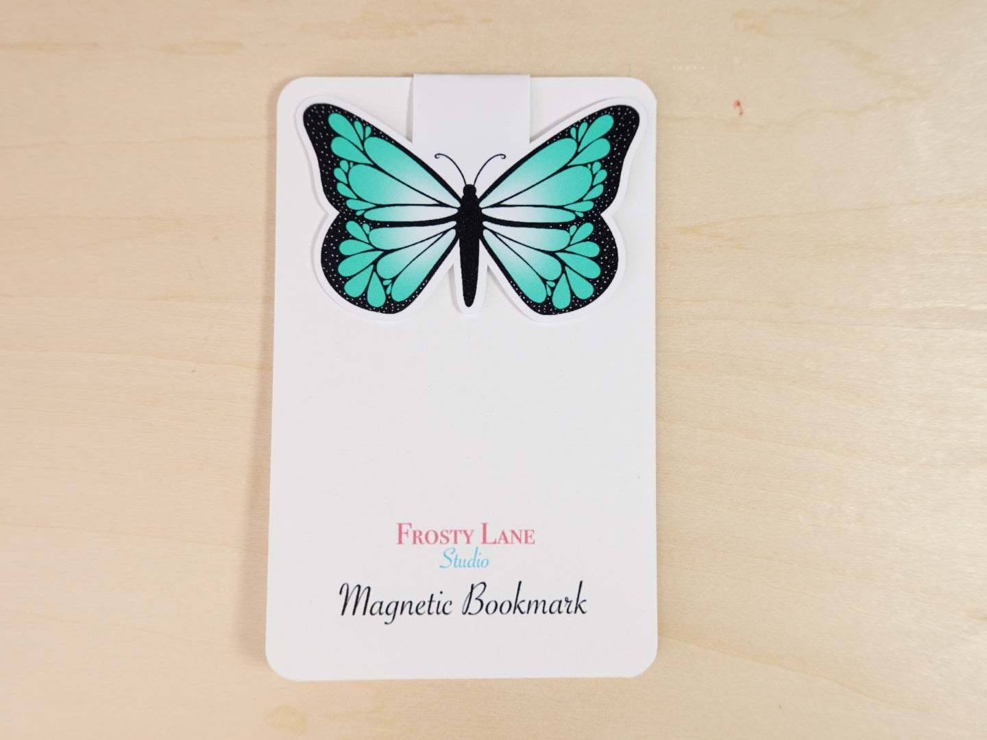 MBM006. Green Butterfly Magnetic Bookmark