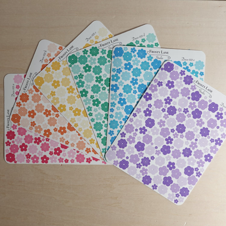 Flower Outline Deco 021