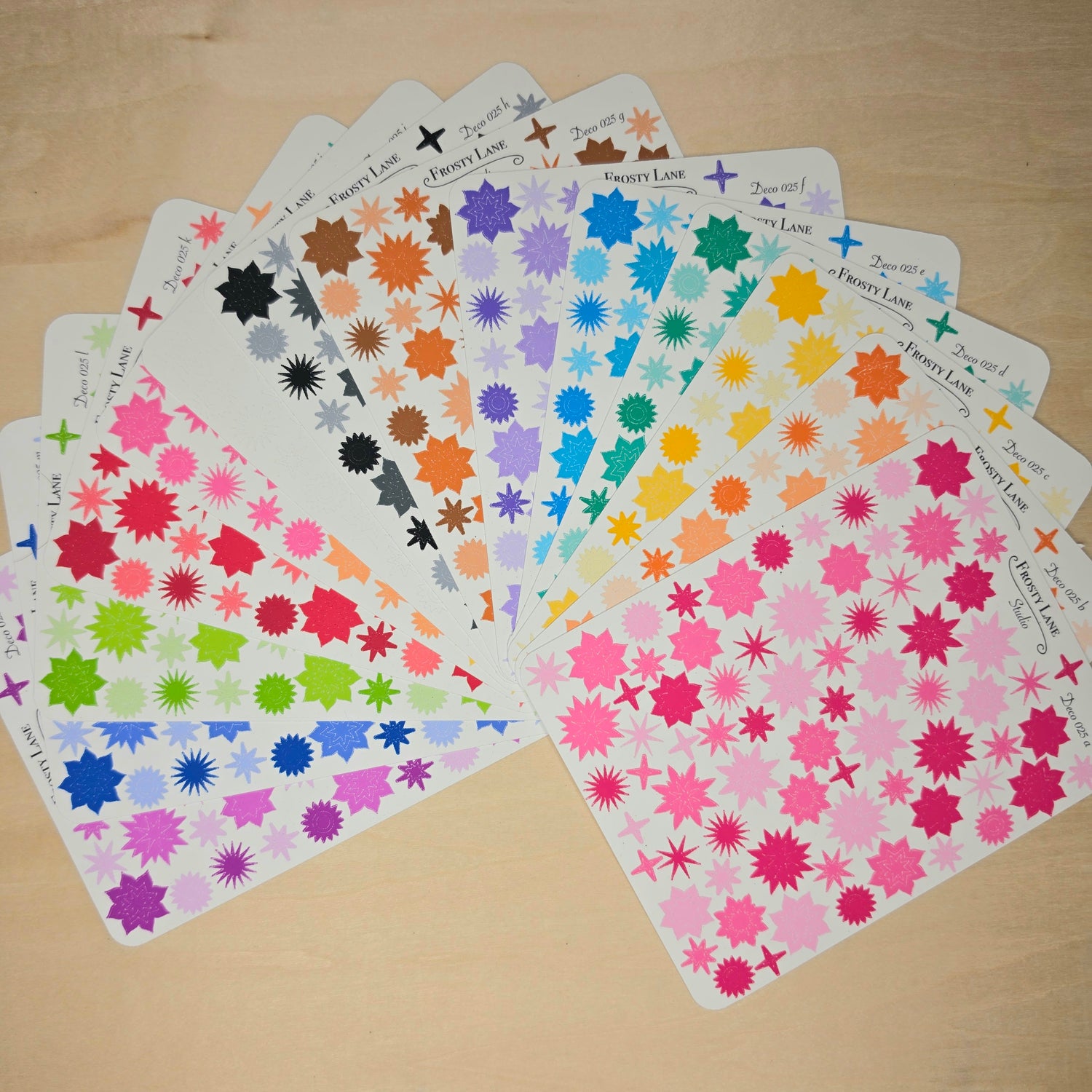 Sunburst Sticker Sheet