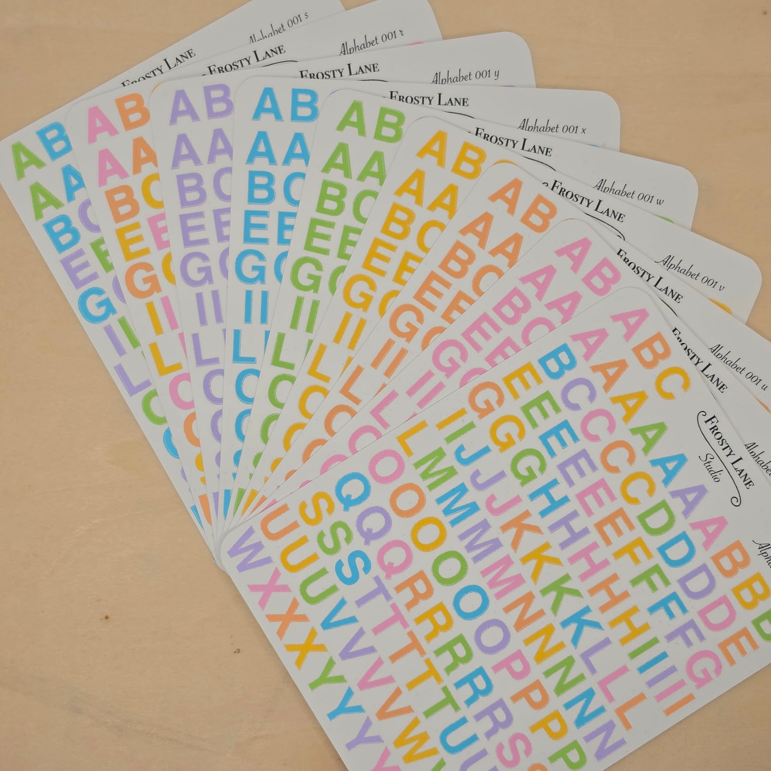 Alphabet Pastel