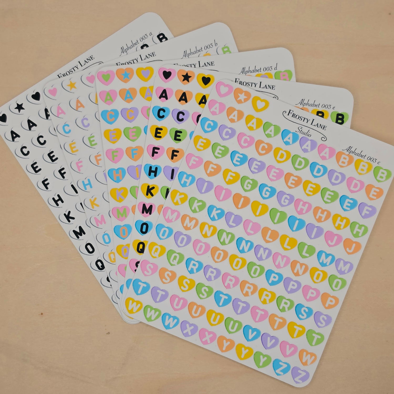 Alphabet Hearts