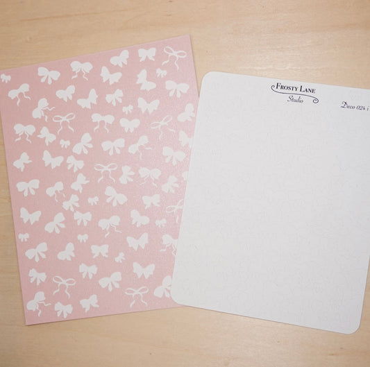 Deco024.i. White Bow Sticker Sheet