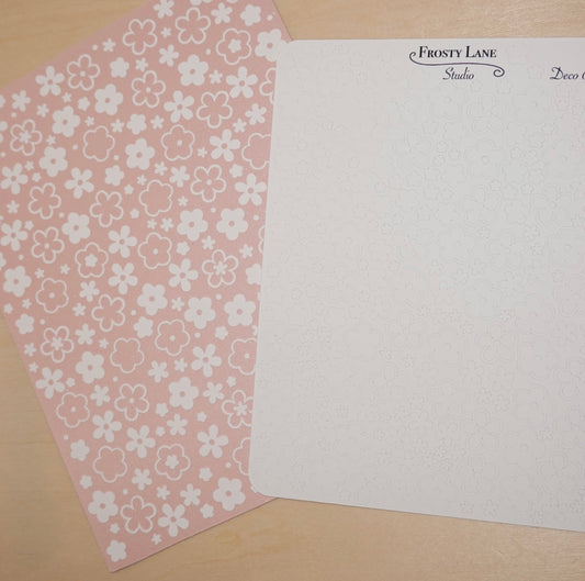 Deco023.j. Rainbow Mini Flower Sticker Sheet