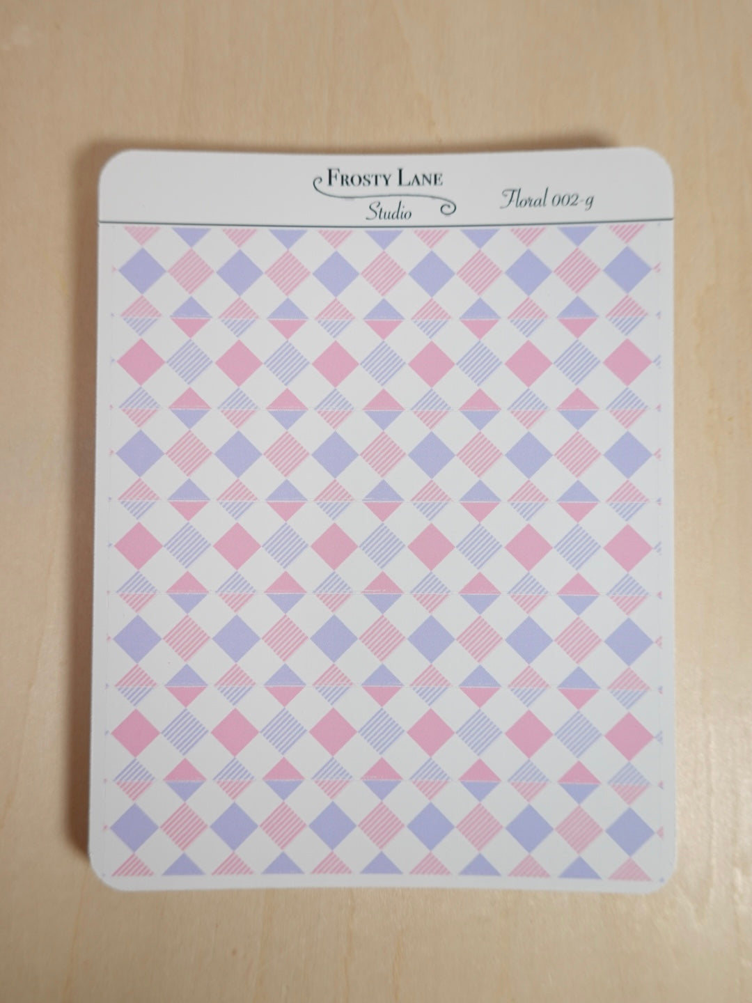 Floral 002 G Pink and Purple Washi Strip Sticker Sheets