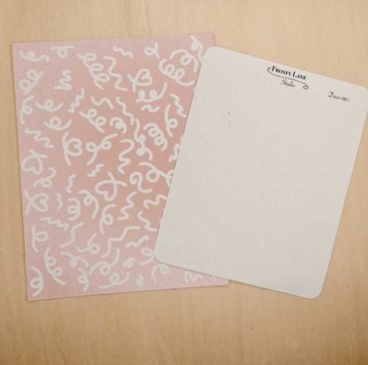 Deco011.i. White Confetti Outline Sticker Sheet