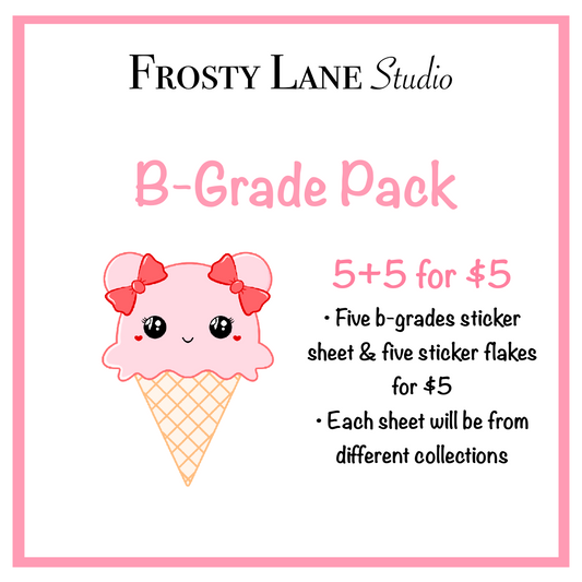B-Grade Pack (5 Sticker Sheets)