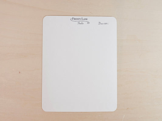 Deco019.i. White Diamond Outline Sticker Sheet