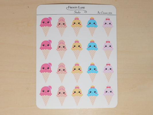 IceCream004. Ice Cream Sticker Sheet