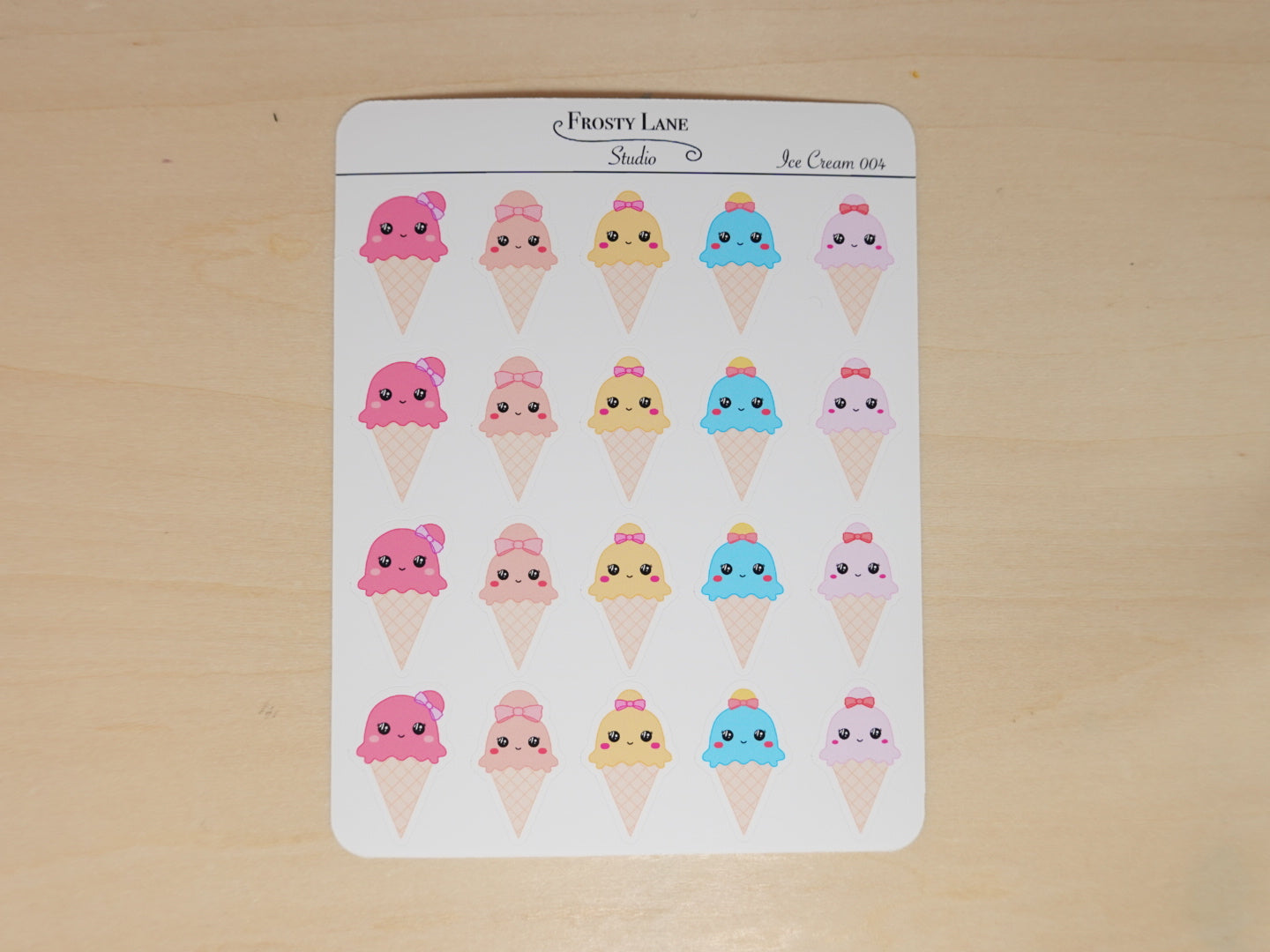 IceCream004. Ice Cream Sticker Sheet