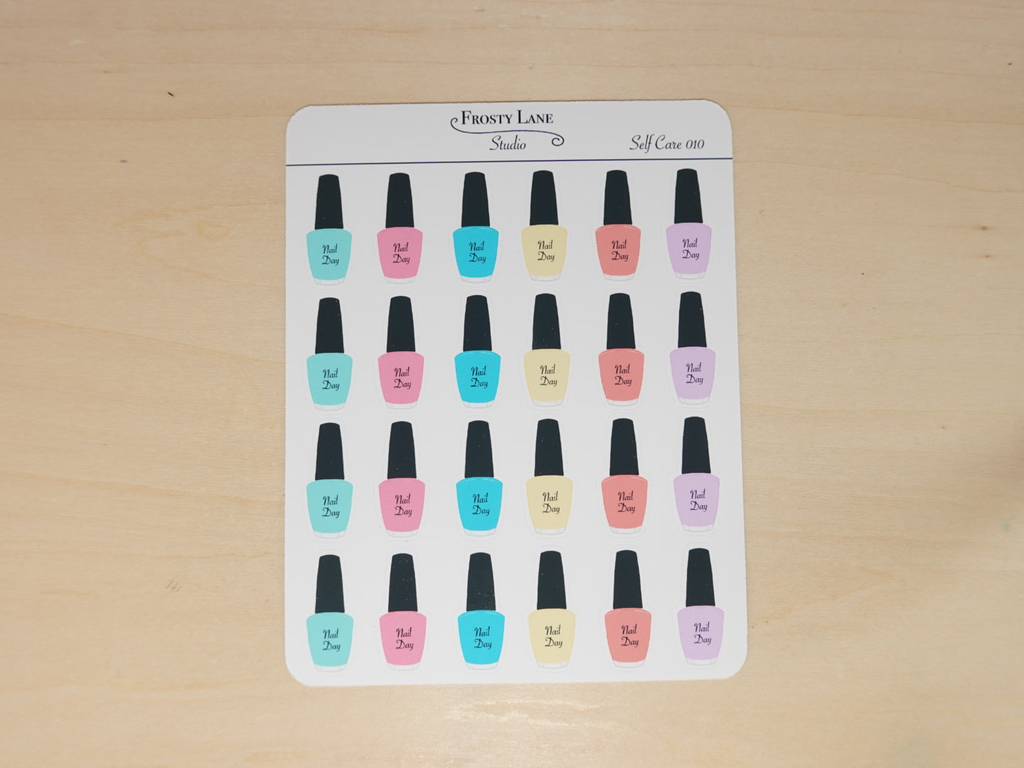 Self Care 019. Nail Day Sticker Sheet