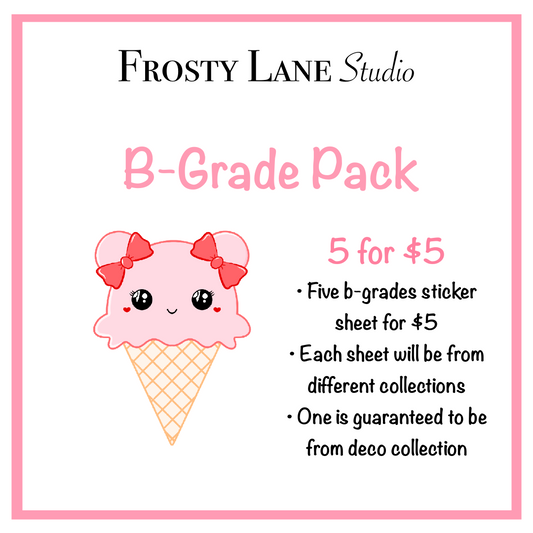 B-Grade Pack (5 Sticker Sheets)