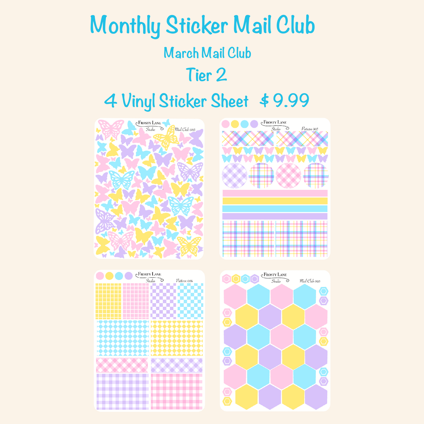Tier 2 March Frosty Mail Club One Time Purchase