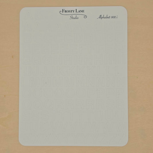 Alphabet 001.i. white