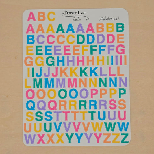 Alphabet 001.j. rainbow