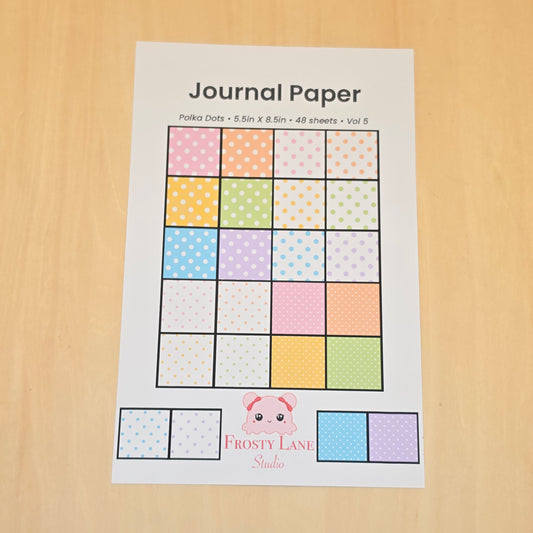 Vol.05. Polka Dots Collection Journal Paper (48 sheets)