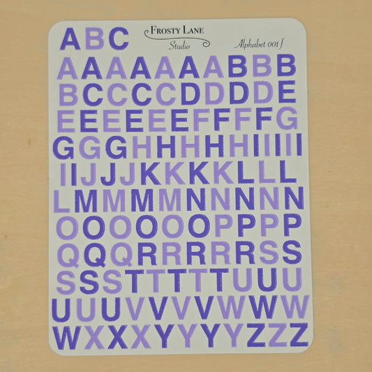 Alphabet 001.f. purple