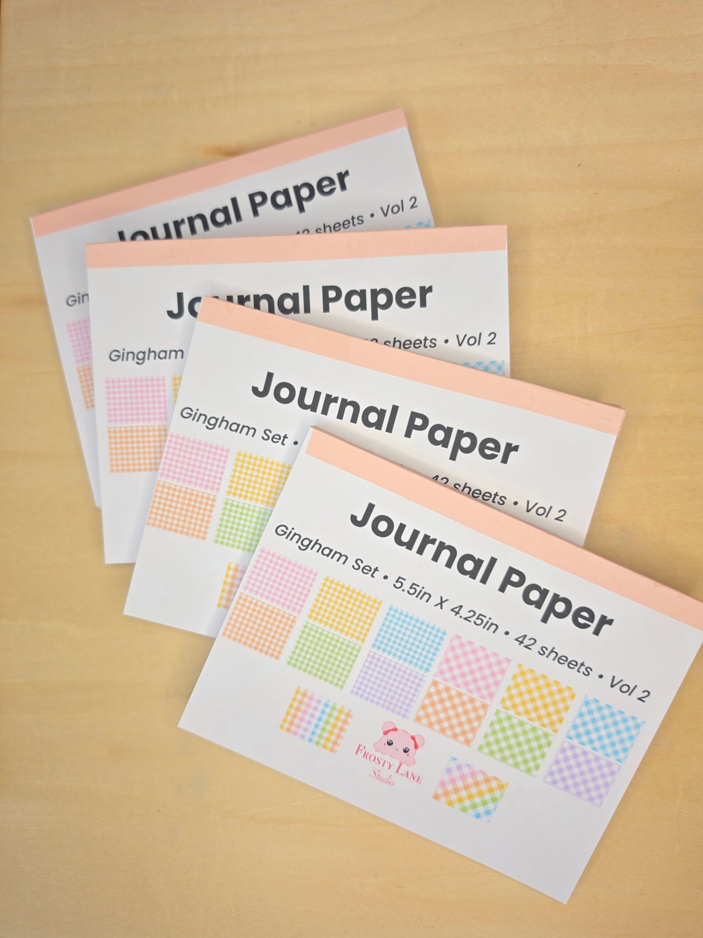 Vol.02. Gingham Collection Journal Paper (42 sheets)