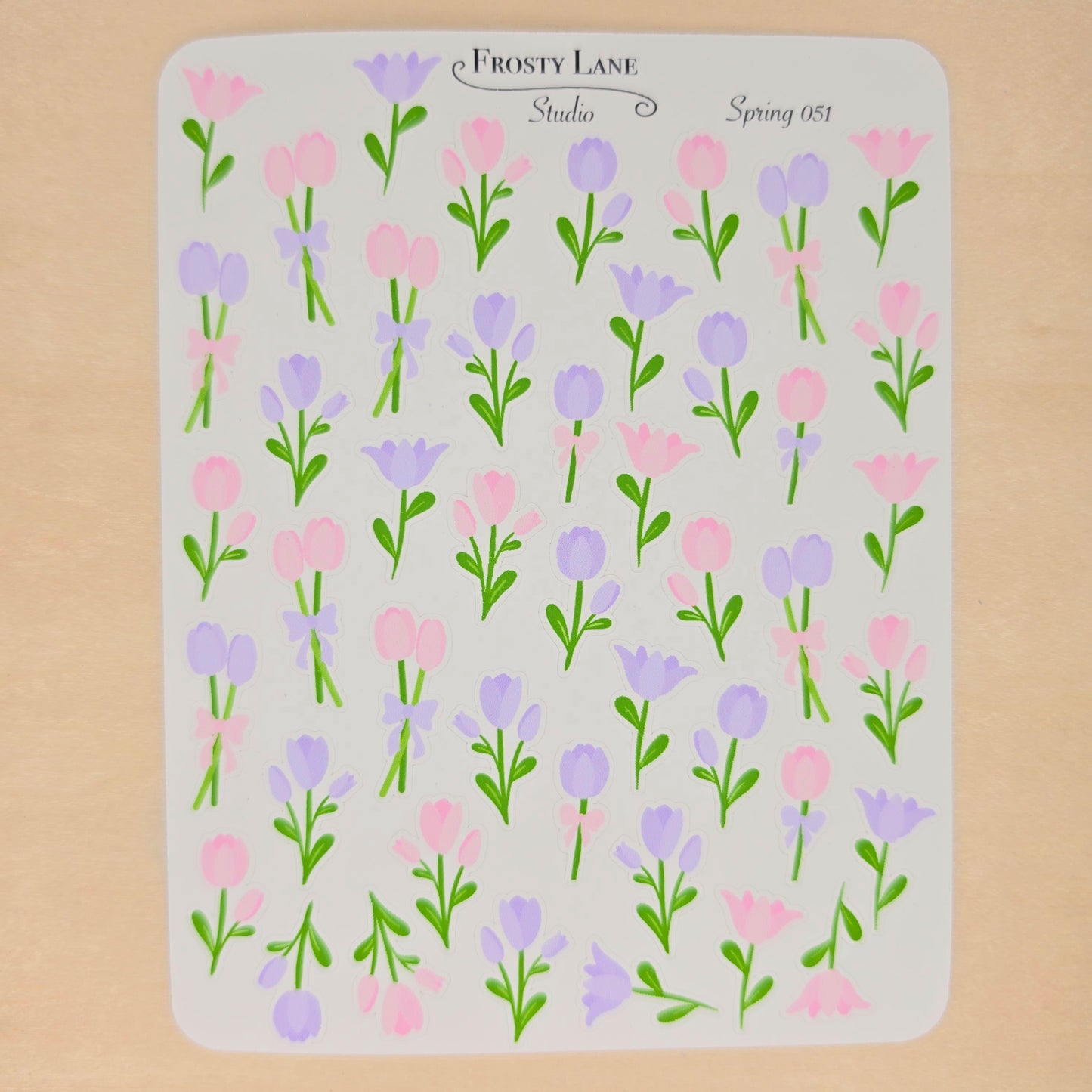 Spring51. Purple and Pink Tulip Blossoms