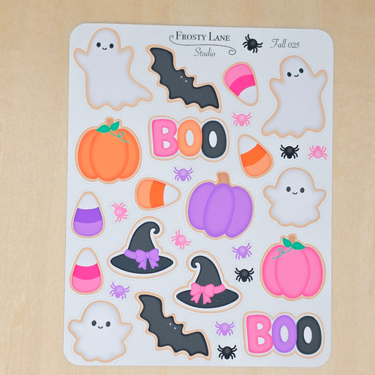 Fall025. Halloween Sugar Cookies Sticker Sheet
