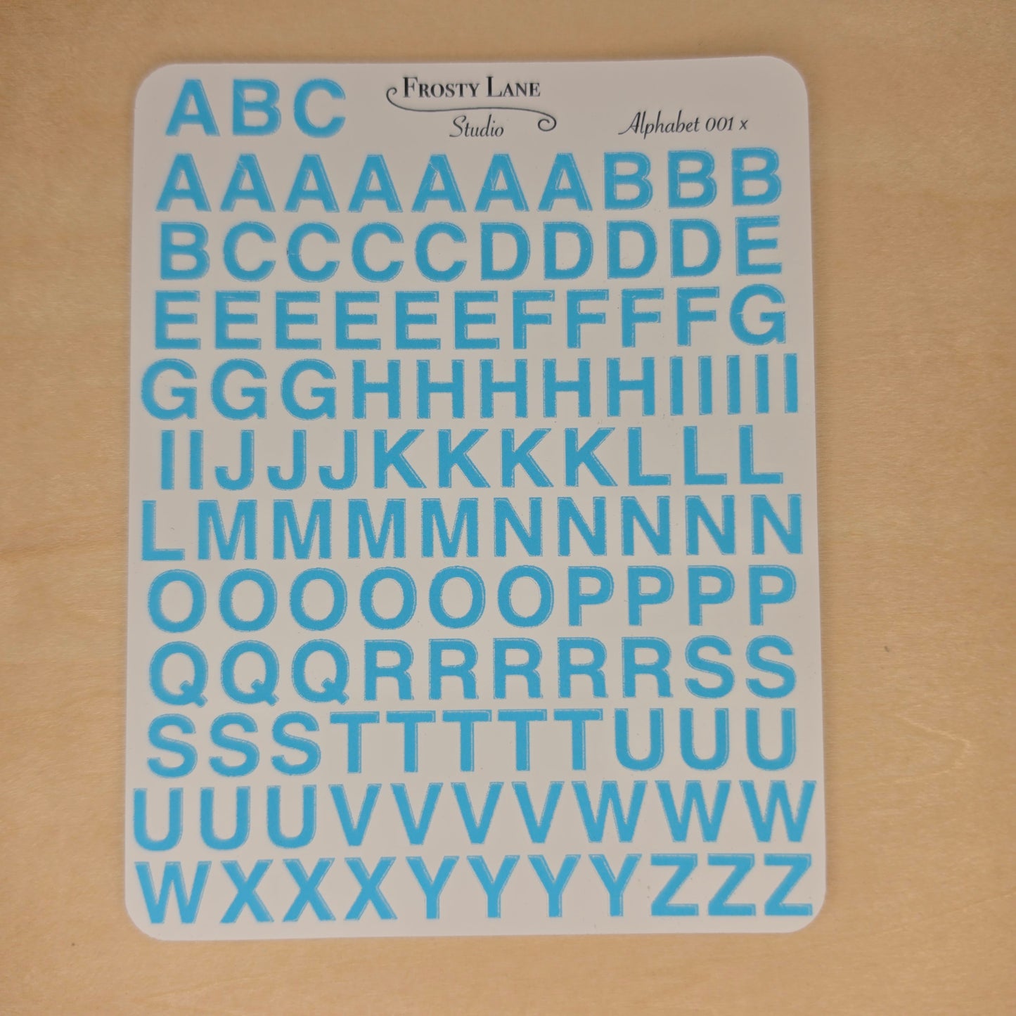 Alphabet 001.x. pastel blue
