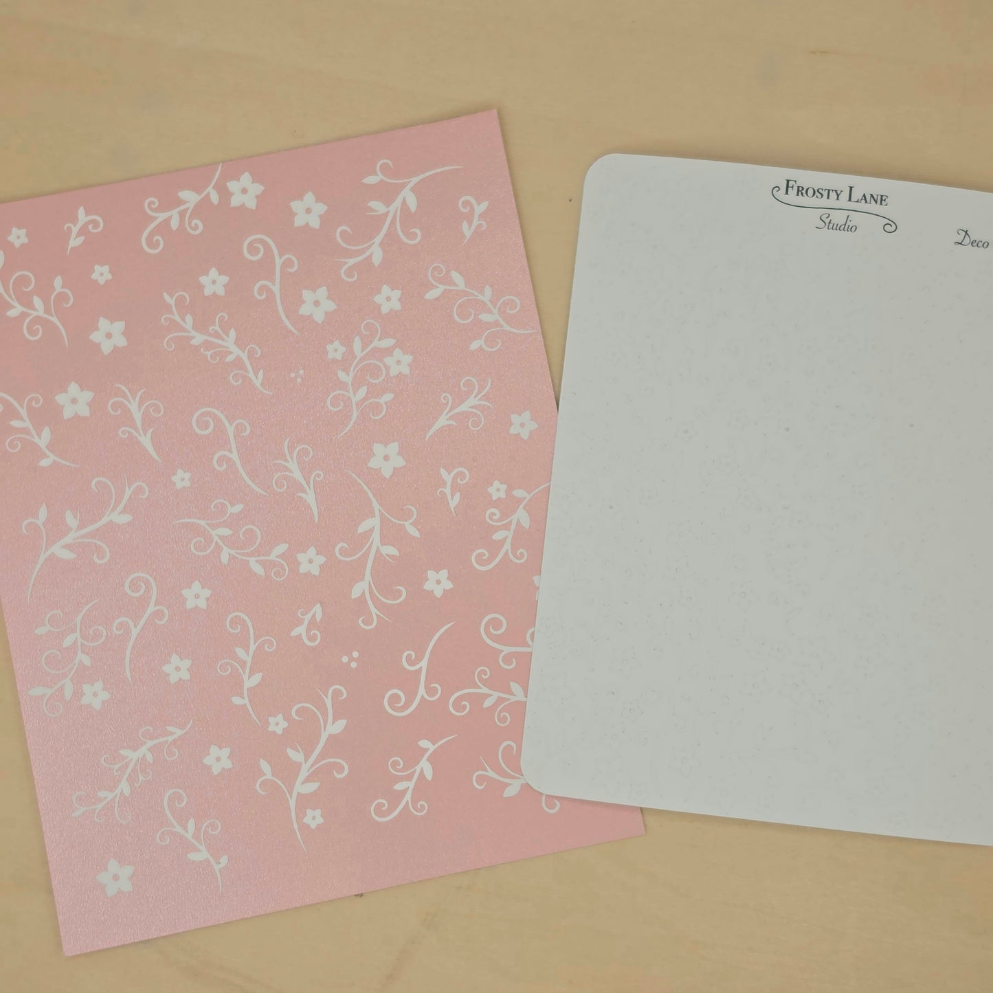 Deco028.i. White Vines Sticker Sheet