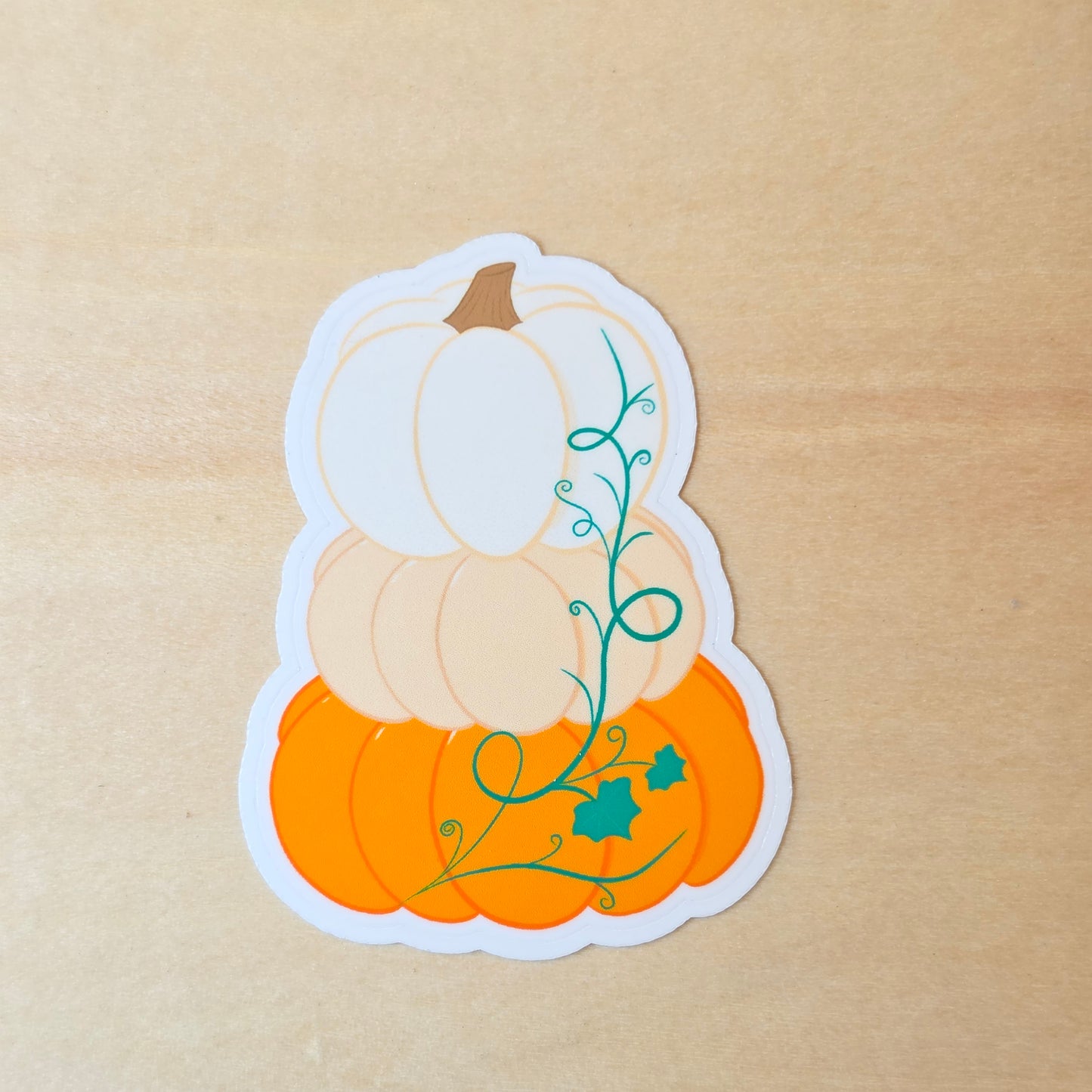 Orange Pumpkins Stickers