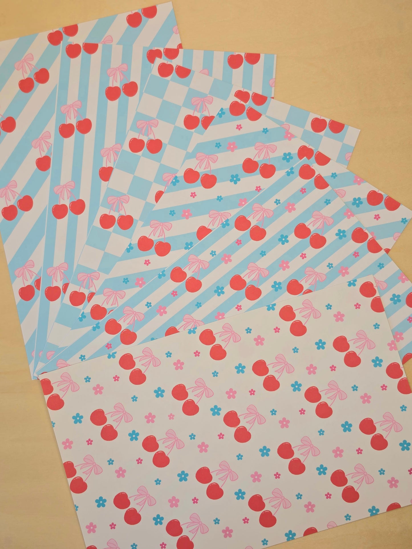 Vol. 10. Cherry Blue Journal Sticker Paper
