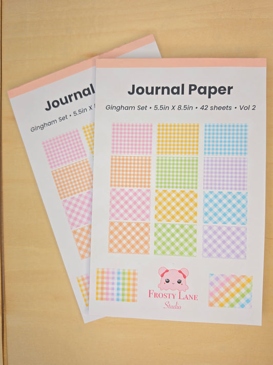 Vol.02. Gingham Collection Journal Paper (42 sheets)
