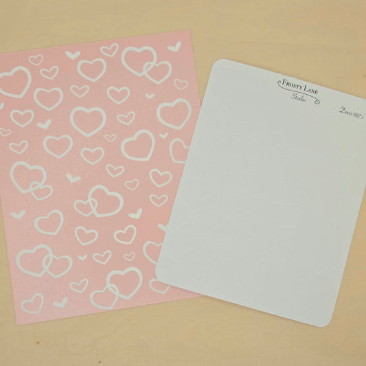 Deco027.i. White Heart Outline Sticker Sheet