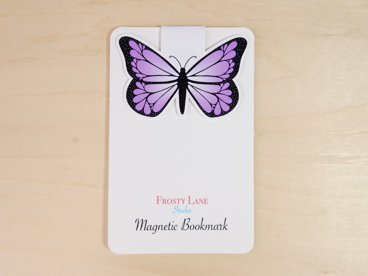 MBM008. Purple Butterfly Magnetic Bookmark
