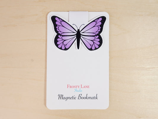 MBM008. Purple Butterfly Magnetic Bookmark