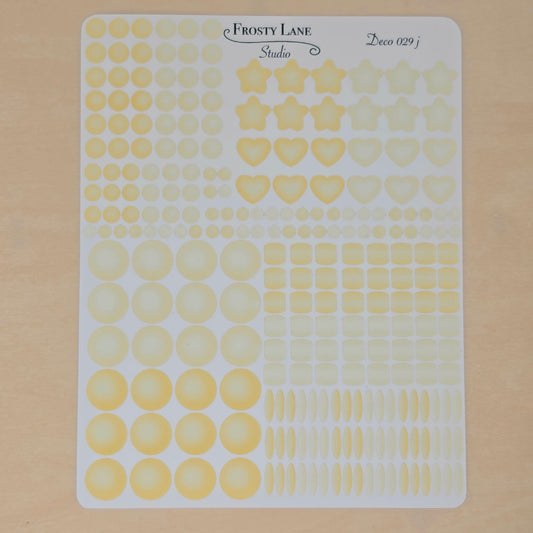 Deco029.j. Beige Beads Sticker Sheet